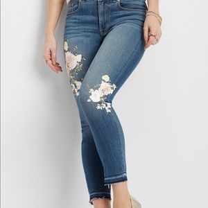 Maurices floral printed jeggings